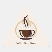 Moderne Eenvoudige Koffiewinkel Professionele Shop Sticker (Voorkant)