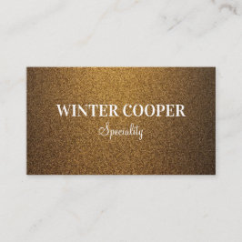 Moderne eenvoudige koper gouden glitter profession visitekaartje