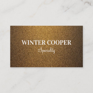Moderne eenvoudige koper gouden glitter profession visitekaartje