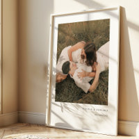 Moderne Eenvoudige Koppel Foto & Aangepaste Namen