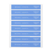 Moderne eenvoudige korenbloem blauwe bruiloft (Vel)