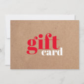 Moderne eenvoudige Kraft Red White Beauty (Voorkant)