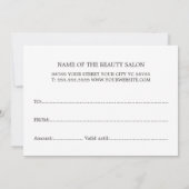 Moderne eenvoudige Kraft Red White Beauty (Achterkant)