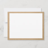 Moderne Eenvoudige Kraft Stijl Aangepaste Logo Gep Notitiekaartje (Achterkant)