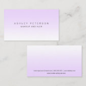 moderne, eenvoudige lavendel visitekaartje (Voorkant / Achterkant)