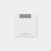 Moderne, eenvoudige lay-out, standaard zwart-wit & post-it® notes (Voorkant)