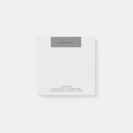 Moderne, eenvoudige lay-out, standaard zwart-wit & post-it® notes