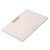 Moderne, eenvoudige Layout Typografie 11x8.5 Notitieblok (Schuin)