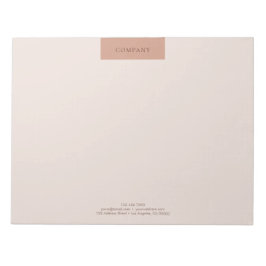 Moderne, eenvoudige Layout Typografie 11x8.5 Notitieblok