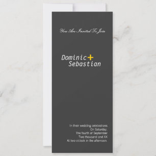 Moderne Eenvoudige legance Gay Kaart