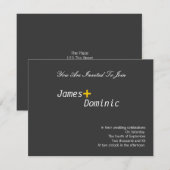 Moderne Eenvoudige legance Gay Kaart (Voorkant / Achterkant)