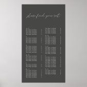 Moderne eenvoudige legante weddenschapenkaart poster (Voorkant)