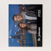 Moderne Eenvoudige Legpuzzel voor Koppel Foto (Verticaal)