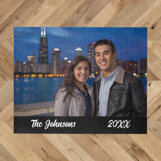 Moderne Eenvoudige Legpuzzel voor Koppel Foto