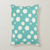 Moderne Eenvoudige lente Daisy bloemen gradiënt Accent Kussen (Voorkant(Verticaal))
