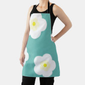 Moderne Eenvoudige lente Daisy bloemen gradiënt Schort (Insitu)