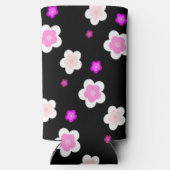 Moderne Eenvoudige lente Daisy bloemen gradiënt Seltzer Blikjeskoeler (Achterkant)