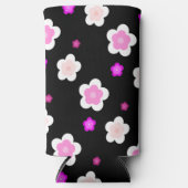 Moderne Eenvoudige lente Daisy bloemen gradiënt Seltzer Blikjeskoeler (Voorkant)