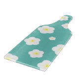 Moderne Eenvoudige lente Daisy bloemen gradiënt Snijplank (Hoek)