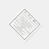 Moderne Eenvoudige Leuke Feiten De Namen Van Het P Servet (Hoek)