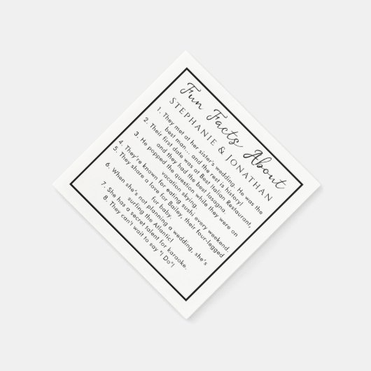 Moderne Eenvoudige Leuke Feiten De Namen Van Het P Servet (Hoek)