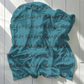 Moderne Eenvoudige Leuke Hond Kat Naam Fleece Deken