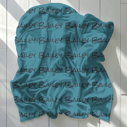 Moderne Eenvoudige Leuke Hond Kat Naam Fleece Deken