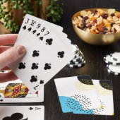 Moderne, eenvoudige, leuke, memphis stijl geometri pokerkaarten (Insitu)