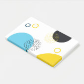 Moderne, eenvoudige, leuke, memphis stijl geometri post-it® notes (Schuin)