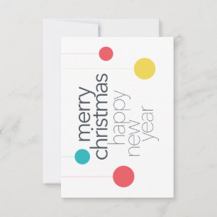 Moderne, eenvoudige, levendige, leuke "prettige ke RSVP kaartje