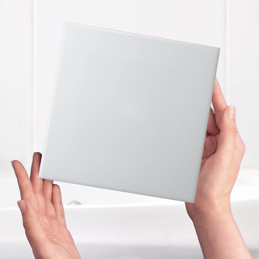 Moderne eenvoudige lichtgrijze effen kleur effen T Tegeltje