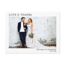 Moderne, eenvoudige liefde en Bedankt bruiloft