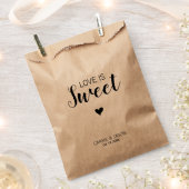 Moderne Eenvoudige Liefde is Sweet Heart Wedding T Bedankzakje (Geknipt)