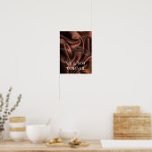 Moderne Eenvoudige lijn zwart-wit, boho chic Poster (Keuken)