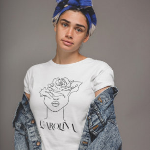 Moderne eenvoudige lijnkunst, Boho Chic T-shirt