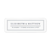 Moderne, eenvoudige Lijst-retouradres Etiket (Voorkant)