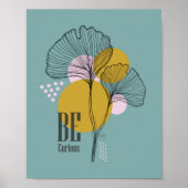 Moderne, eenvoudige line art Quote Poster (Voorkant)