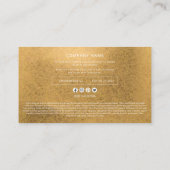 Moderne Eenvoudige Logo-coupon voor bedrijven Contactkaartje (Achterkant)