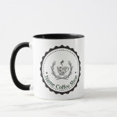 Moderne eenvoudige loyaliteitskaart voor koffiezaa mok (Links)