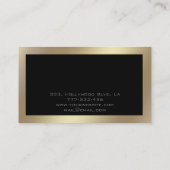 Moderne, eenvoudige luxe, krachtige auto met goude visitekaartje (Achterkant)