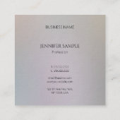 Moderne, eenvoudige luxe luxe Professional-monitor Vierkante Visitekaartje (Achterkant)