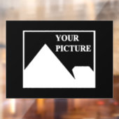 Moderne Eenvoudige Maak Je Eigen Huwelijksfoto Raamsticker (Vel 2)