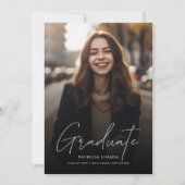 Moderne Eenvoudige Manuscript Bekleding Foto 2023  Aankondiging (Voorkant)