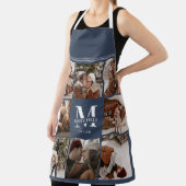 Moderne Eenvoudige Marine Blauwe Fotocollage | Mon Schort (Insitu)