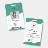 Moderne eenvoudige medische ID-badge Badge (Front & Back)