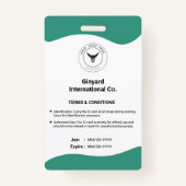 Moderne eenvoudige medische ID-badge Badge (Achterkant)