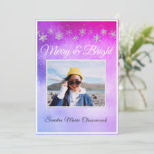 Moderne, eenvoudige metalen roze en Paars (Staand voorkant)