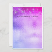 Moderne, eenvoudige metalen roze en Paars (Achterkant)