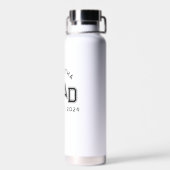 Moderne Eenvoudige Middelbare School Afgestudeerd  Waterfles (Achterkant)