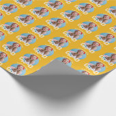 Moderne Eenvoudige Middelbare School Afstudeerfoto Cadeaupapier (Hoek)
